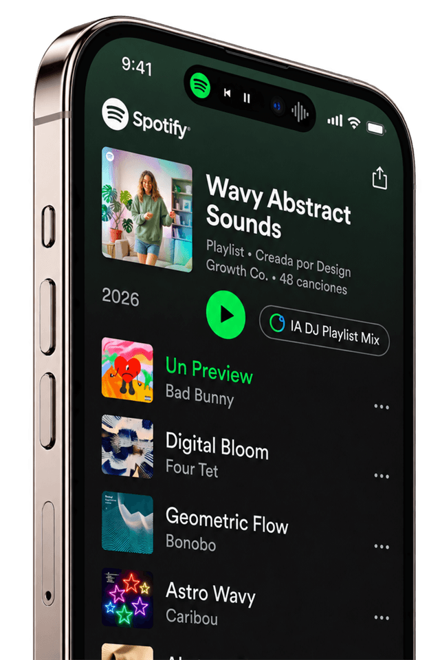Spotify en un celular